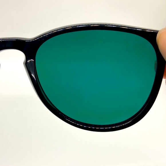 Sunglasses Pink Mirrored Lenses with Black & Silver Tone Frames. Polarized. - Picture 9 of 12